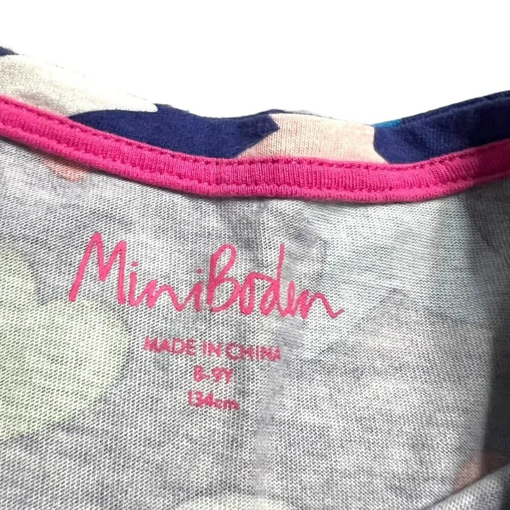 Mini Boden 7-8Y Moon Heart Star Print Dress